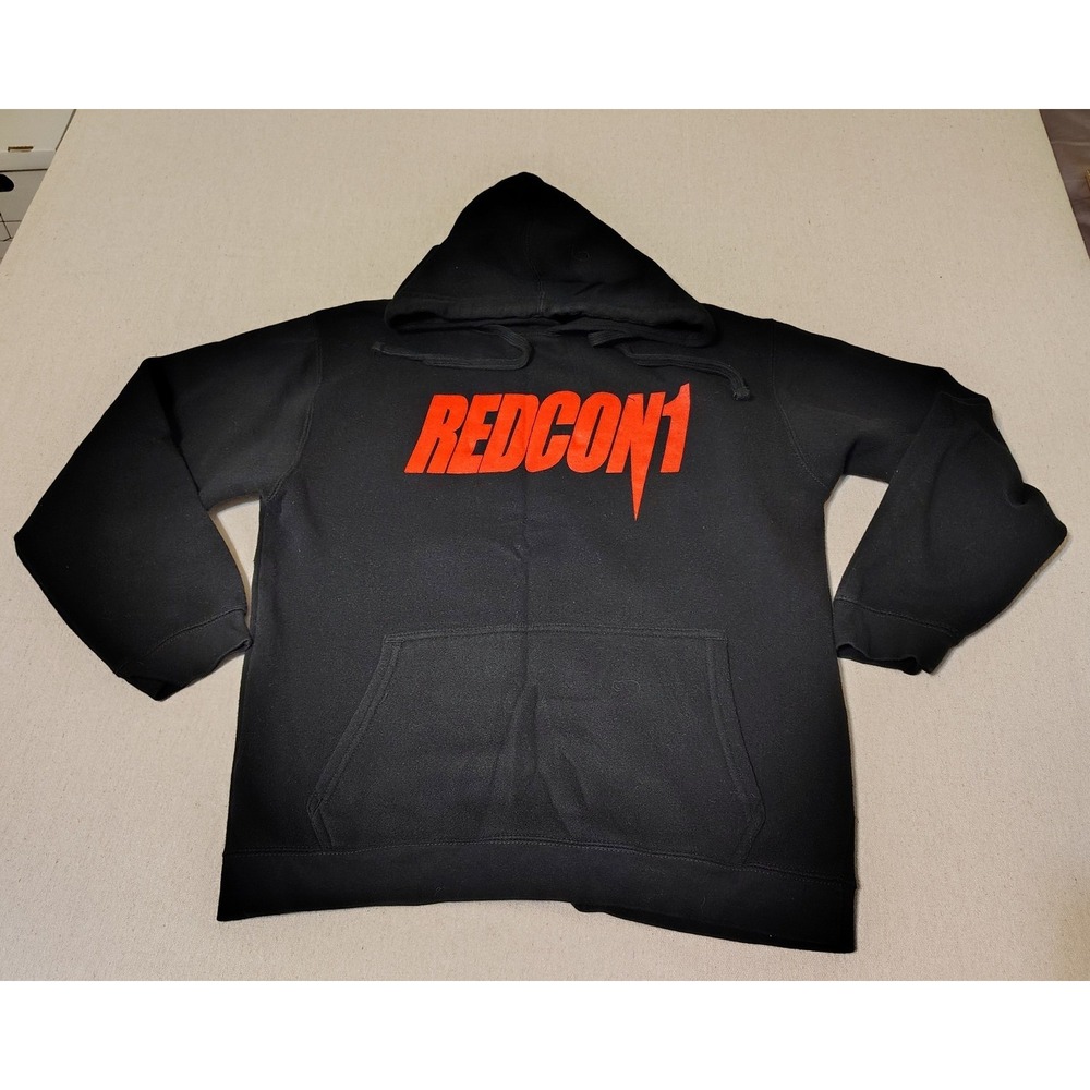REDCON1 Black Hoodie Mens Size M Pullover Long Sleeve Graphic‎ Sweatshirt